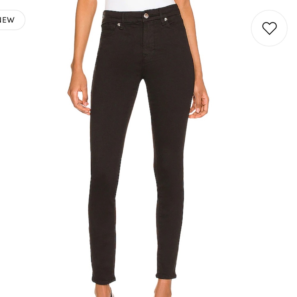 Good American High Rise Black Skinny Jeans